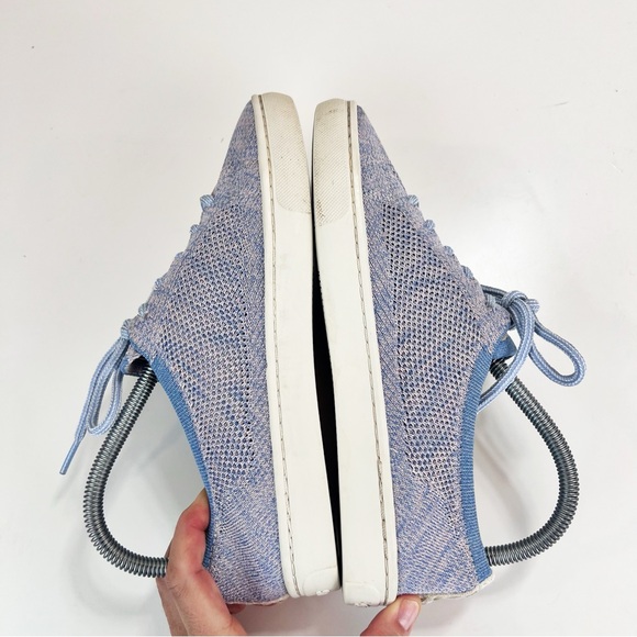 Soludos Knit Ashore Sneakers Size 8/38.5 Lace Up Low Tops Shoes Blue Purple Knit - Picture 6 of 11